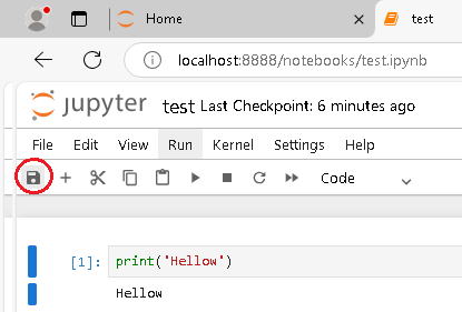 jupyter notebook 保存方法